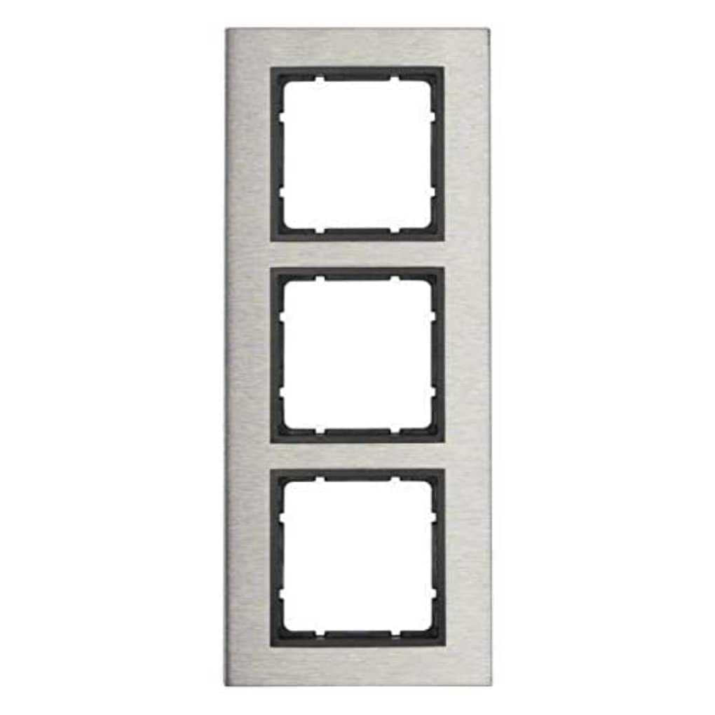 Berker 10133606 Rahmen 3fach B.7 Edelstahl/anthrazit Mesch Shop Berker 10133606 Rahmen 3fach B.7 Edelstahl/anthrazit Mesch Shop